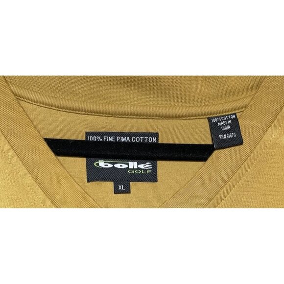 Men's Bolle Golf Vest X Large Gold Yellow V Neck - Picture 5 of 9